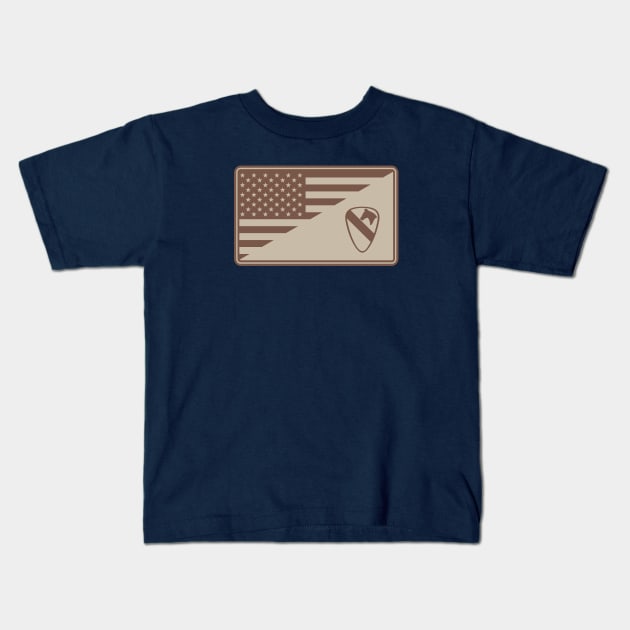 Air Cav Patch (subdued) Kids T-Shirt by TCP